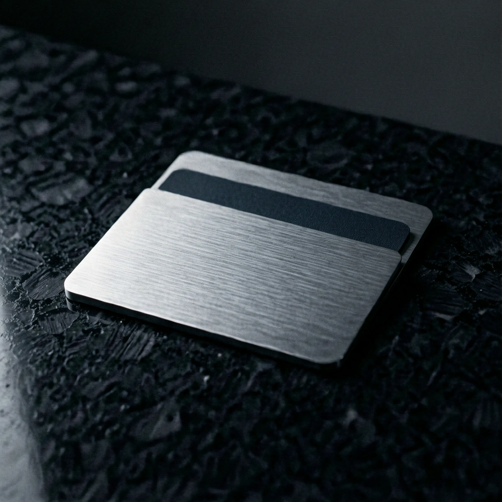 Minimalist metal wallet