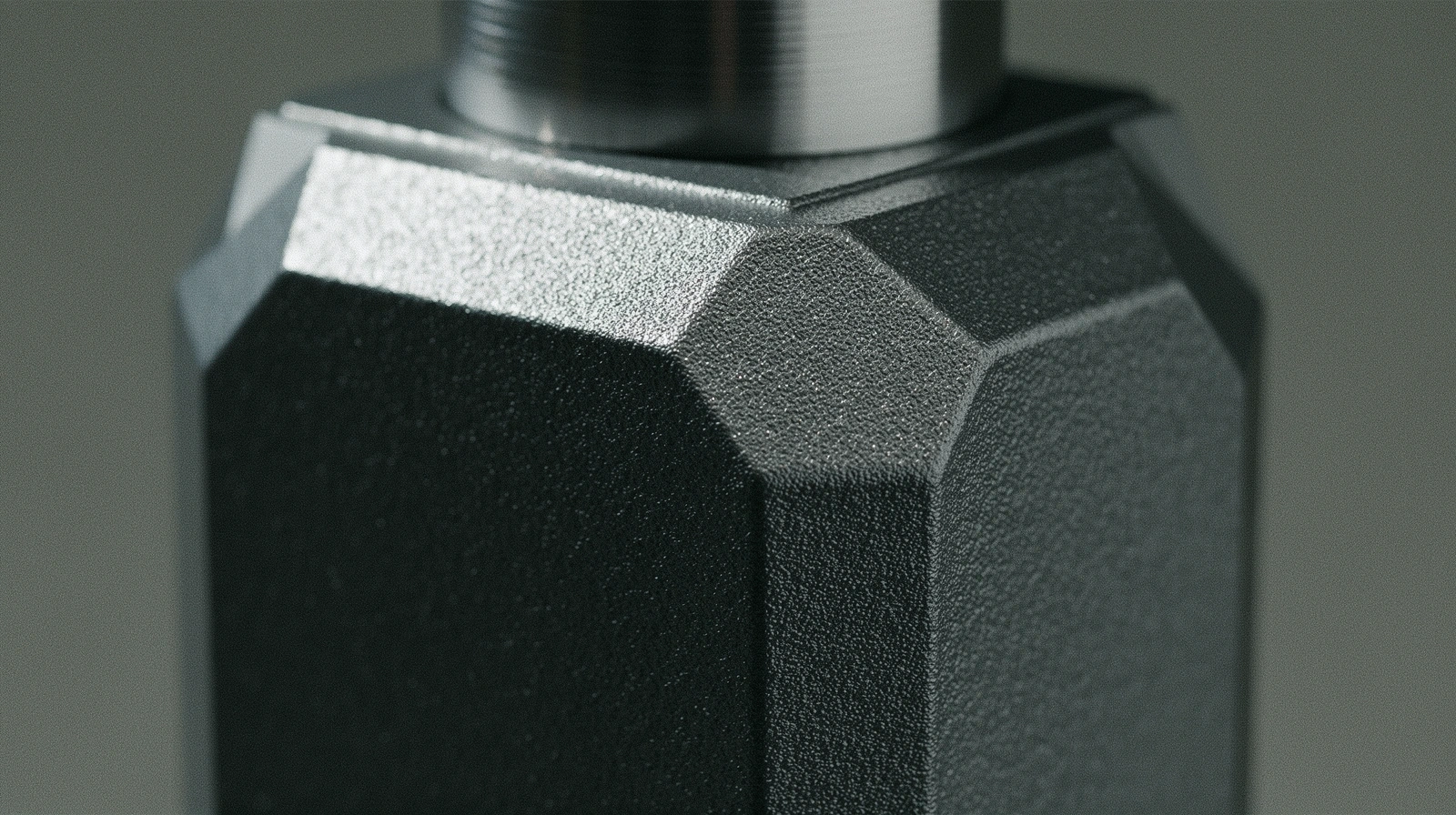 Machined aluminum surface detail