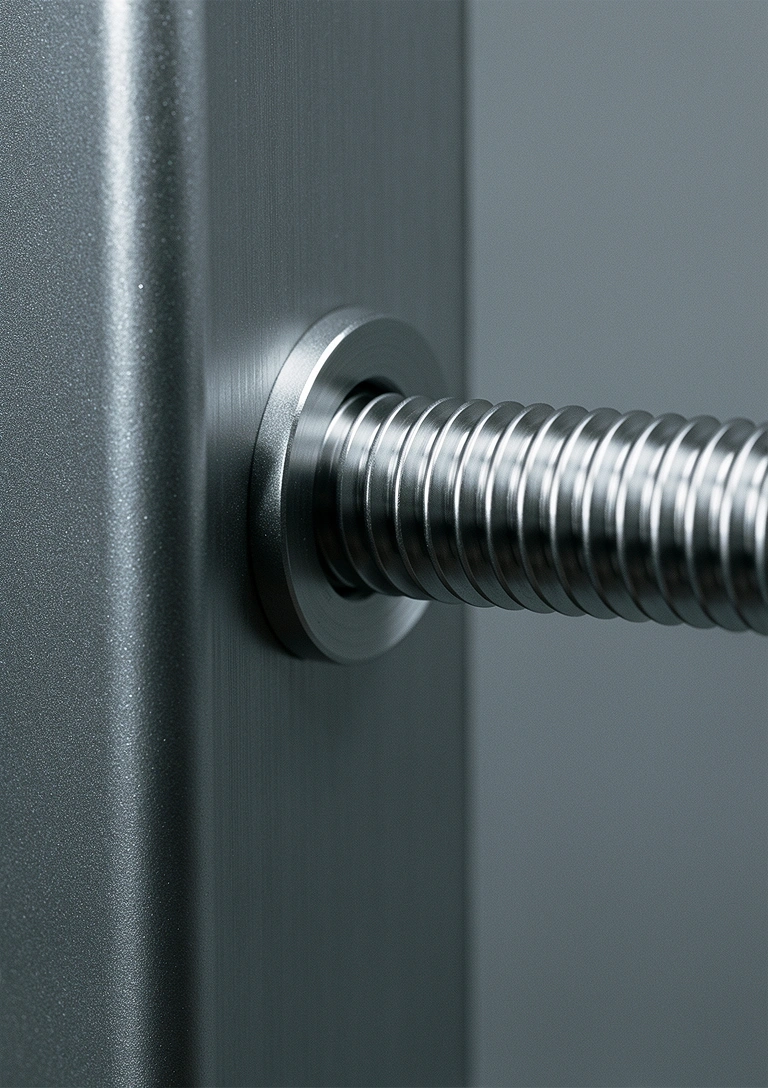 Industrial hardware closeup